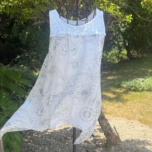 Marina Gagli 100% silk sleeveless tunic